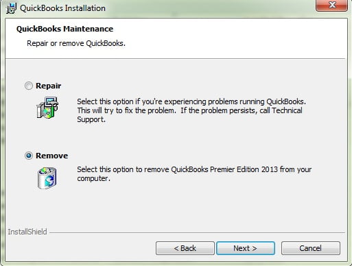 Uninstall Repair th QuickBooks - reload.sql at line in QuickBooksDesktop - Screenshot
